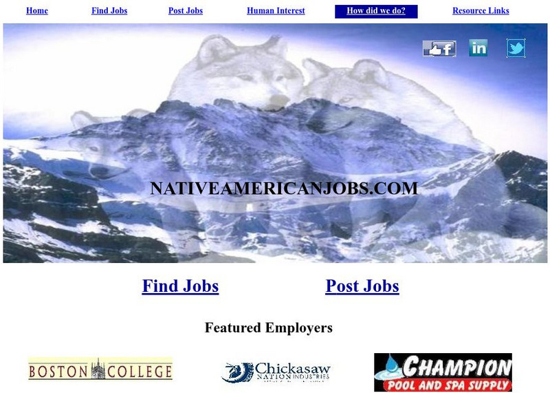 Native American Jobs Website