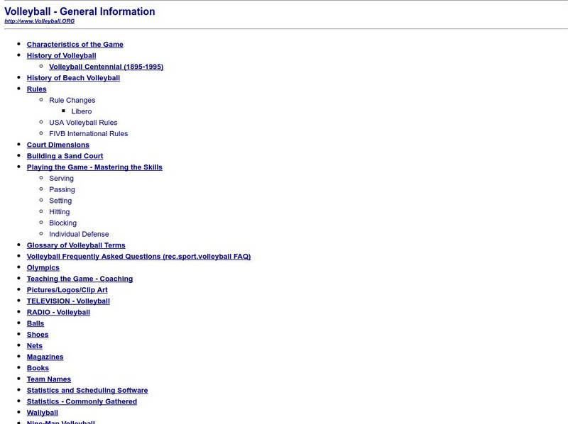Volleyball: General Information Handout