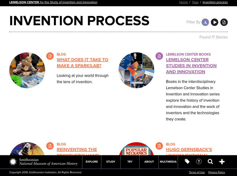 Lemelson Center: Invention Process Website Lemelson Center: Invention Process Website