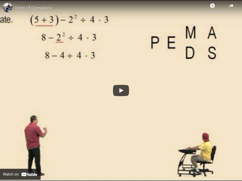 Algebra2go: Order of Operations Instructional Video Algebra2go: Order of Operations Instructional Video