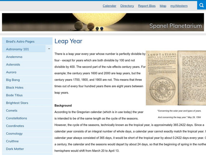 Western Washington University: Leap Year Handout