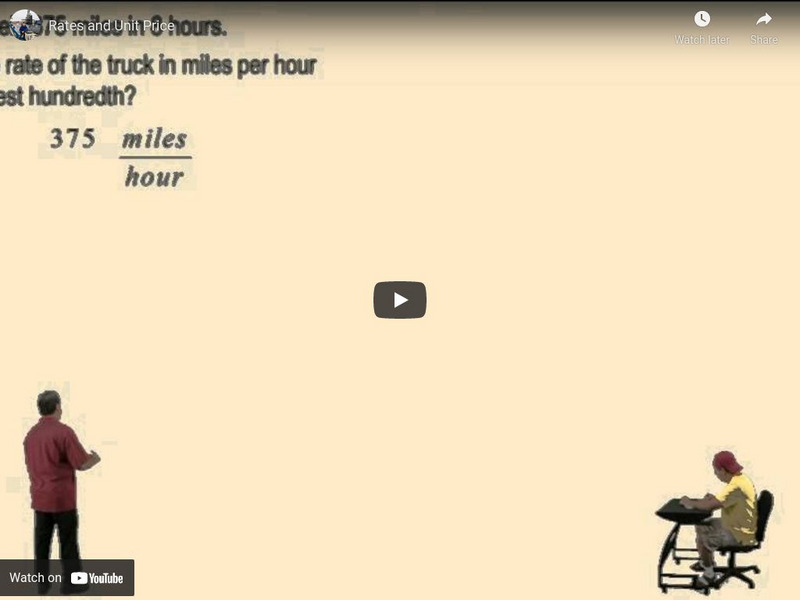 Algebra2go: Rates and Unit Price Instructional Video