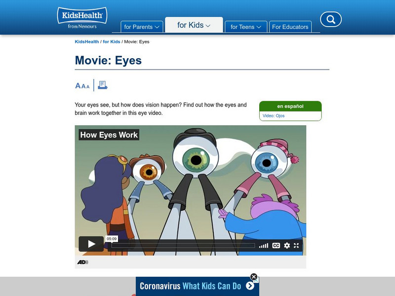 Kids Health: How Eyes Work Unit Plan Kids Health: How Eyes Work Unit Plan