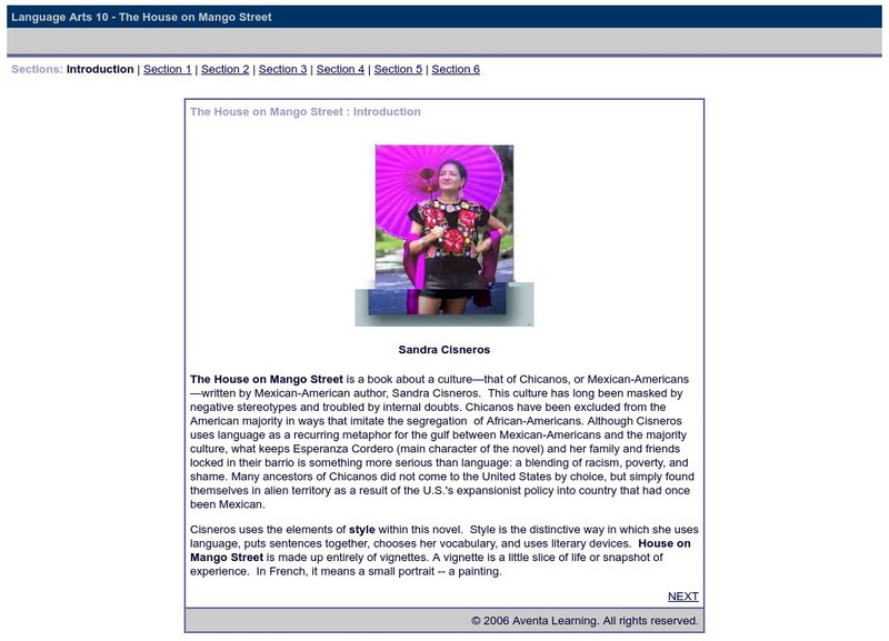 Do Dea: The House on Mango Street Unit Plan