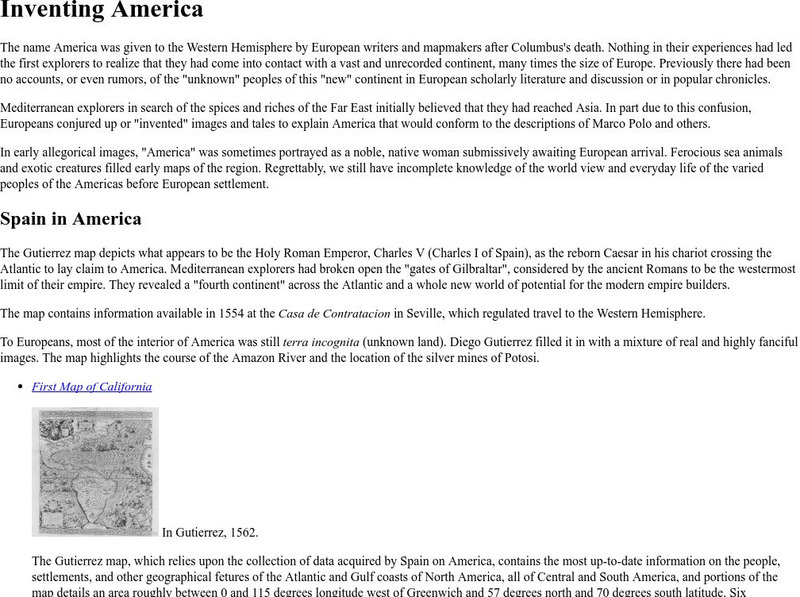 Ibiblio: 1492: An Ongoing Vogage: Inventing America Website Ibiblio: 1492: An Ongoing Vogage: Inventing America Website
