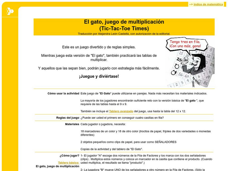 El Gato, Juego De Multiplicacion (Tic Tac Toe Times) Interactive El Gato, Juego De Multiplicacion (Tic Tac Toe Times) Interactive