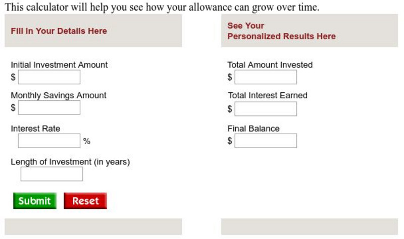 State Farm Insurance: Allowance Calculator Activity State Farm Insurance: Allowance Calculator Activity