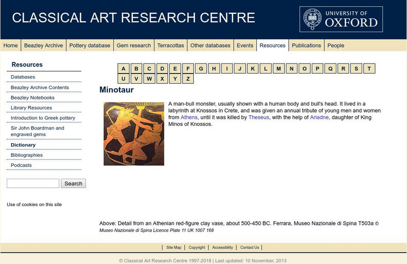 Beazley Archive: Minotaur Website Beazley Archive: Minotaur Website