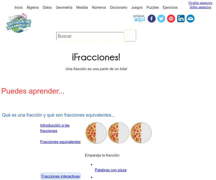 Disfruta Las Matematicas: Racciones! Lesson Plan Disfruta Las Matematicas: Racciones! Lesson Plan