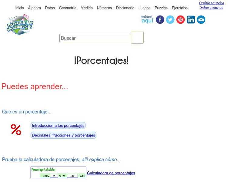 Disfruta Las Matematicas: Porcentajes! Activity Disfruta Las Matematicas: Porcentajes! Activity