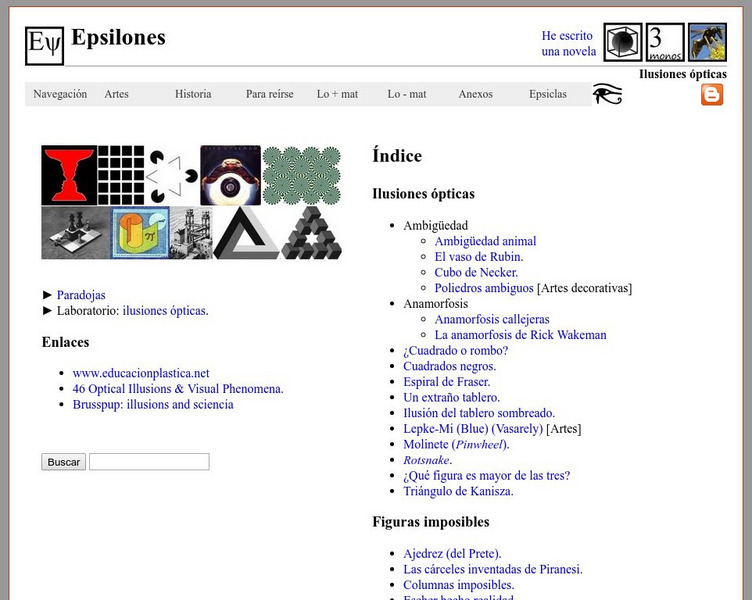 Epsilones: Ilusiones Opticas Y Figures Imposibles Website