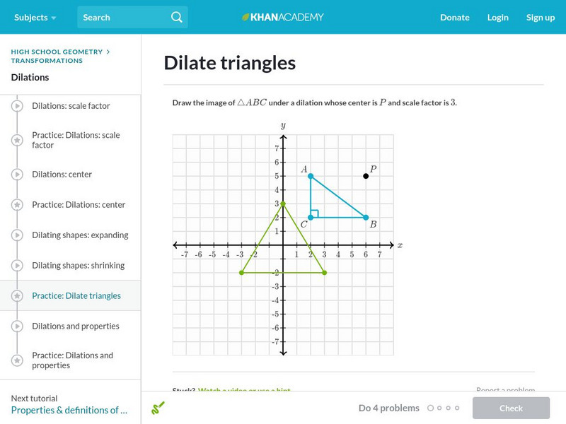 Khan Academy: Dilate Triangles Unit Plan Khan Academy: Dilate Triangles Unit Plan
