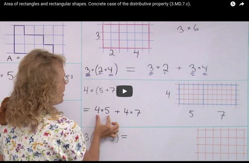 Math Mammoth: Area of Rectangles and Rectangular Shapes Instructional Video