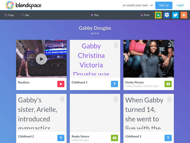 Blendspace: Gabby Douglas Unit Plan Blendspace: Gabby Douglas Unit Plan