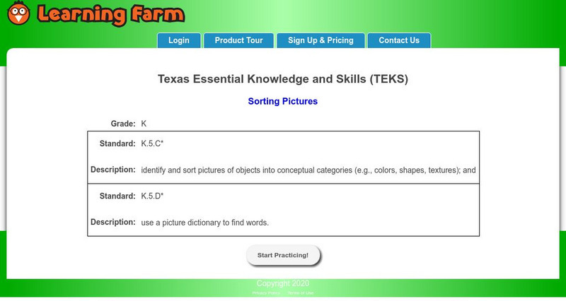 Learning Farm: Sorting Pictures Interactive Learning Farm: Sorting Pictures Interactive