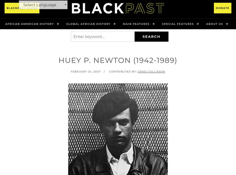 Black Past: Newton, Huey Handout Black Past: Newton, Huey Handout