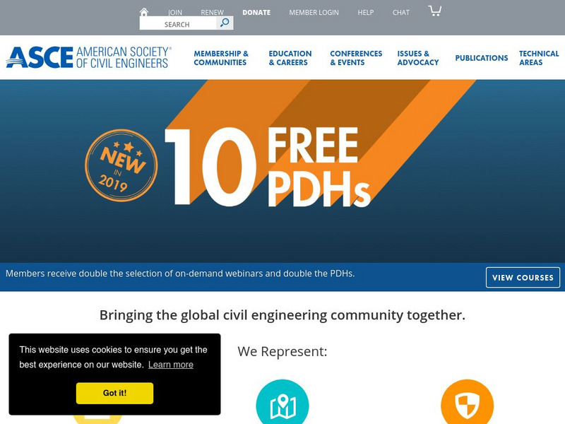 The American Society of Civil Engineers Website The American Society of Civil Engineers Website
