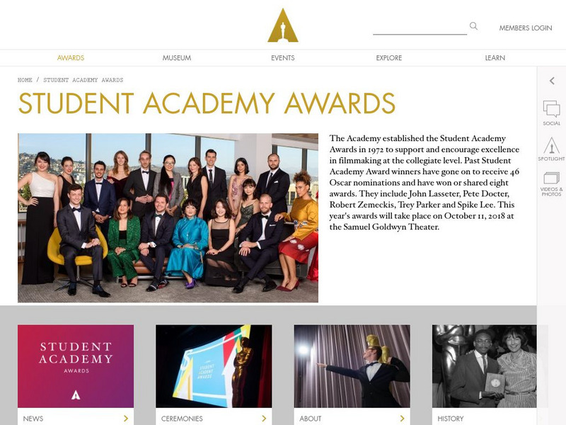 Ampas: Student Academy Awards Website Ampas: Student Academy Awards Website