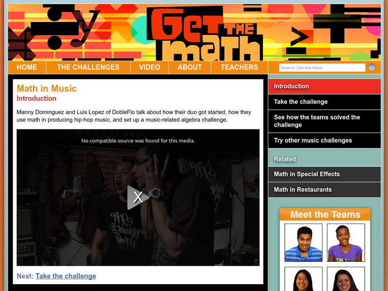 Wnet: Thirteen: Get the Math: Get the Math in Music Introduction Instructional Video Wnet: Thirteen: Get the Math: Get the Math in Music Introduction Instructional Video