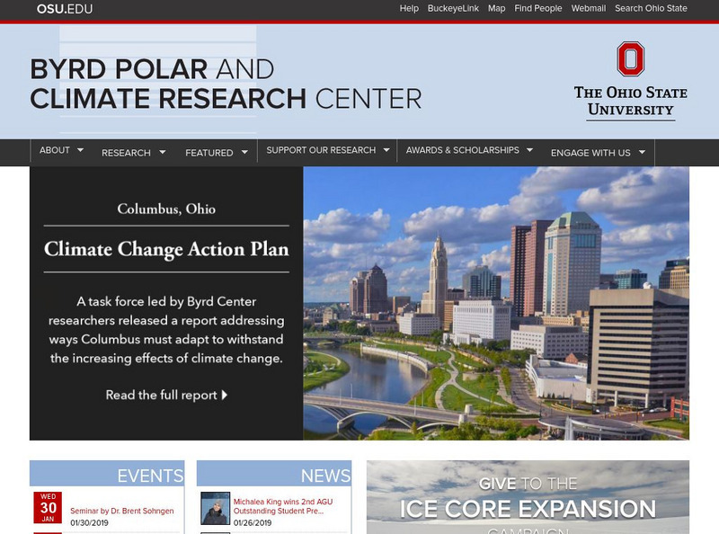 Ohio State University: Byrd Polar Research Center Website Ohio State University: Byrd Polar Research Center Website