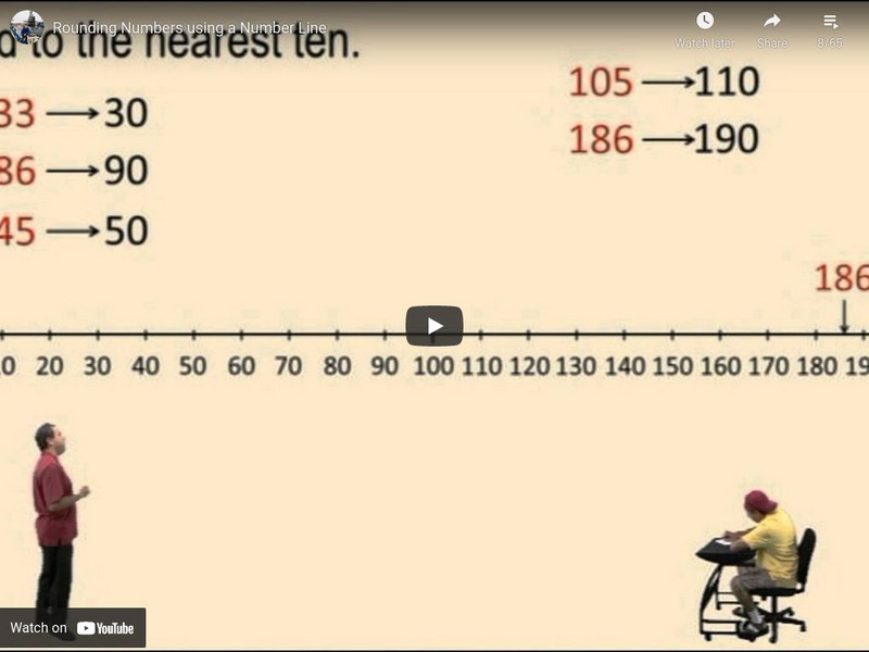 Algebra2go: Rounding Numbers Using a Number Line Instructional Video ...