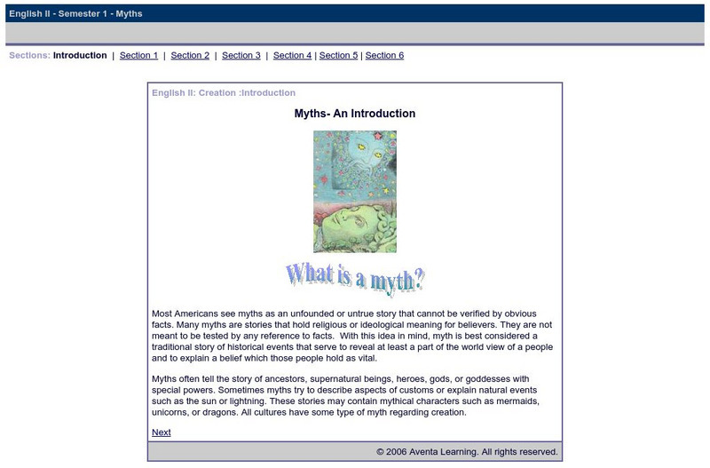 Do Dea: What Is a Myth? Unit Plan Do Dea: What Is a Myth? Unit Plan