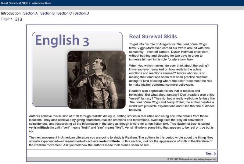 Do Dea: Real Survival Skills Unit Plan Do Dea: Real Survival Skills Unit Plan