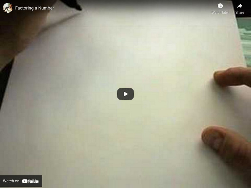 Patrick Jmt: Factoring a Number Instructional Video Patrick Jmt: Factoring a Number Instructional Video