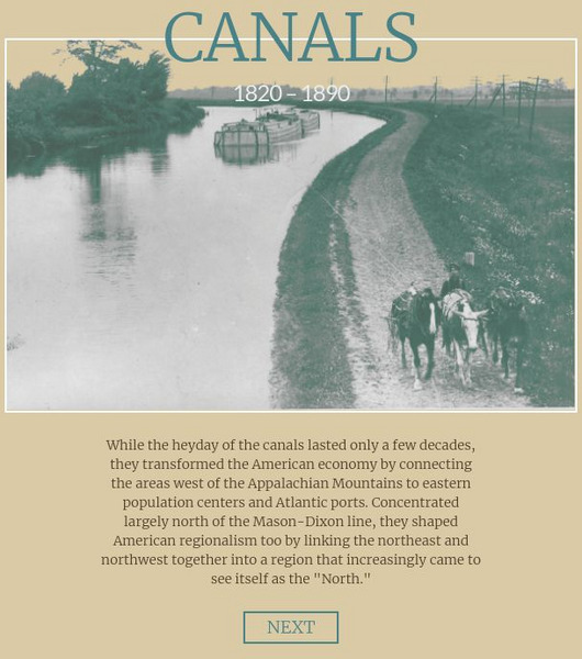 American Panorama: Canals Interactive American Panorama: Canals Interactive