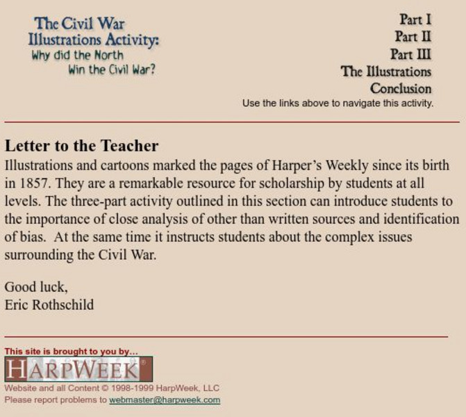 Education at Harp Week: The Civil War Illustrations Activity Unit Plan Education at Harp Week: The Civil War Illustrations Activity Unit Plan