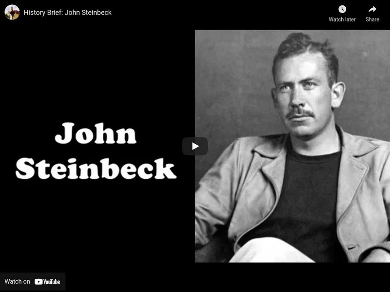 Reading Through History: History Brief: John Steinbeck Instructional Video Reading Through History: History Brief: John Steinbeck Instructional Video