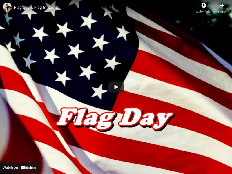 Reading Through History: Flag Day & Flag Etiquette Instructional Video Reading Through History: Flag Day & Flag Etiquette Instructional Video