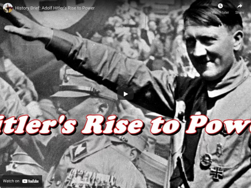 Reading Through History: History Brief: Adolf Hitler's Rise to Power Instructional Video Reading Through History: History Brief: Adolf Hitler's Rise to Power Instructional Video