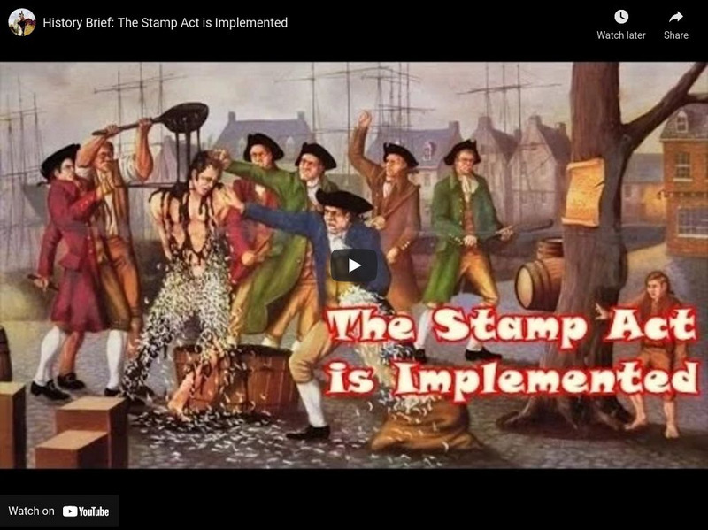 Reading Through History: History Brief: The Stamp Act Is Implemented Instructional Video Reading Through History: History Brief: The Stamp Act Is Implemented Instructional Video
