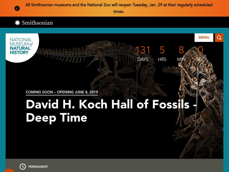 National Museum of Natural History: David H. Koch Hall of Fossils: Deep Time Unit Plan