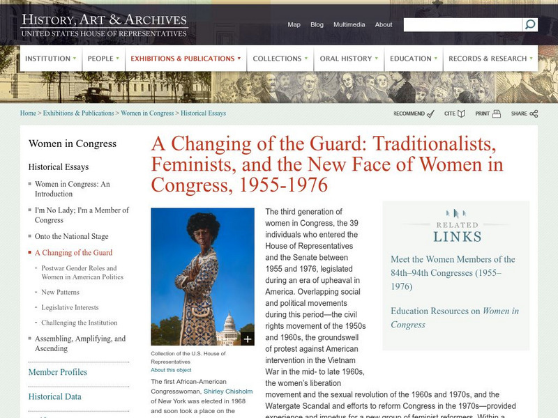 History, Art, and Archives: Us House of Representatives: A Changing of the Guard Website History, Art, and Archives: Us House of Representatives: A Changing of the Guard Website