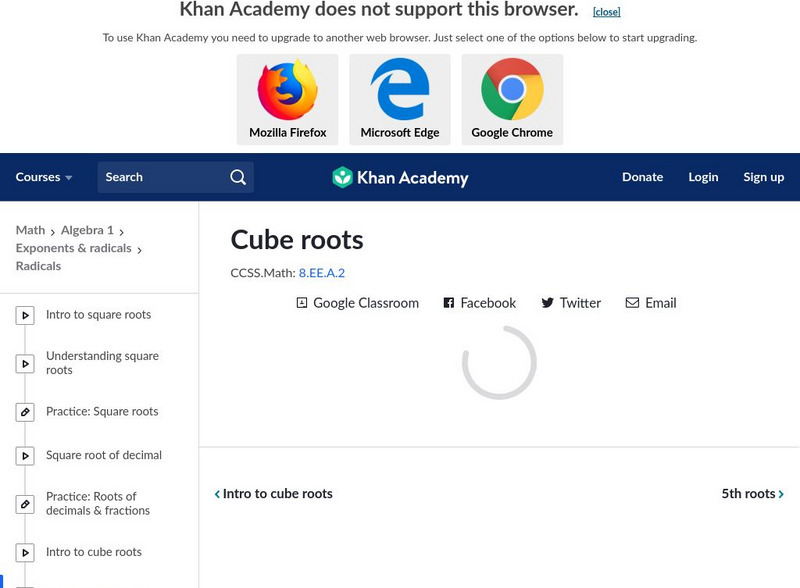 Khan Academy: Cube Roots Unknown Type Khan Academy: Cube Roots Unknown Type