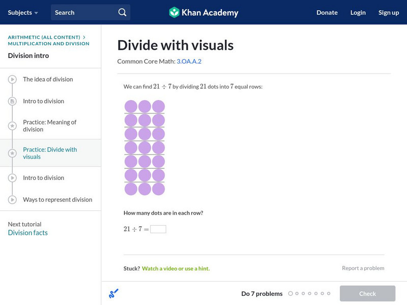 Khan Academy: Dividing With Visuals Unknown Type Khan Academy: Dividing With Visuals Unknown Type