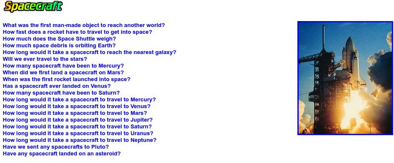 Cool Cosmos: Ask an Astronomer for Kids! Spacecraft Website Cool Cosmos: Ask an Astronomer for Kids! Spacecraft Website