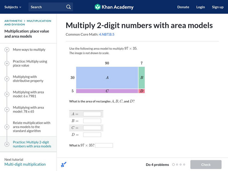 Khan Academy: Multiply 2 Digits Numbers With Area Models Interactive Khan Academy: Multiply 2 Digits Numbers With Area Models Interactive