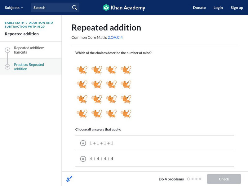 Khan Academy: Repeated Addition Unit Plan Khan Academy: Repeated Addition Unit Plan