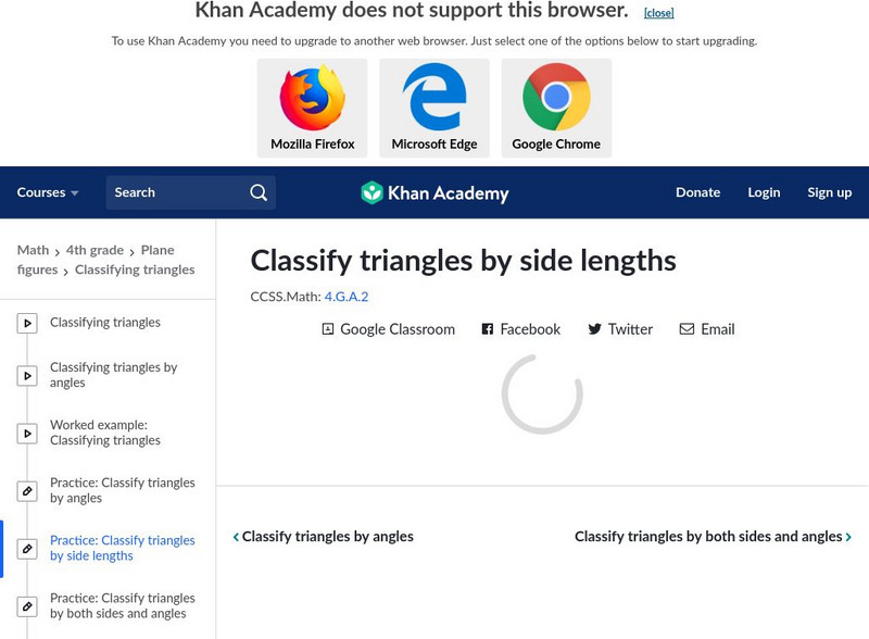 Khan Academy: Identify Triangles by Side Lengths Unit Plan Khan Academy: Identify Triangles by Side Lengths Unit Plan