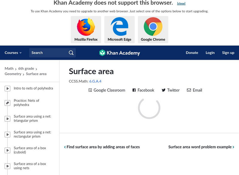 Khan Academy: Surface Area Unit Plan Khan Academy: Surface Area Unit Plan