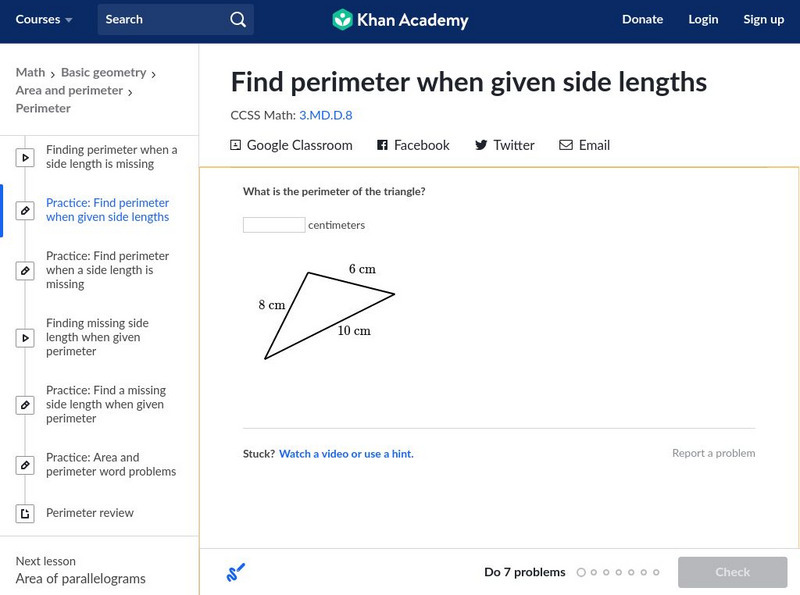 Khan Academy: Find Perimeter When Given Side Lengths Unit Plan Khan Academy: Find Perimeter When Given Side Lengths Unit Plan