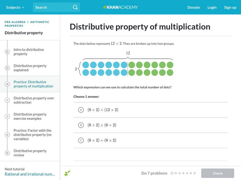 Khan Academy: Distributive Property of Multiplication Unit Plan Khan Academy: Distributive Property of Multiplication Unit Plan