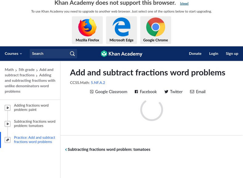 Khan Academy: Add and Subtract Fractions Word Problems Unit Plan Khan Academy: Add and Subtract Fractions Word Problems Unit Plan