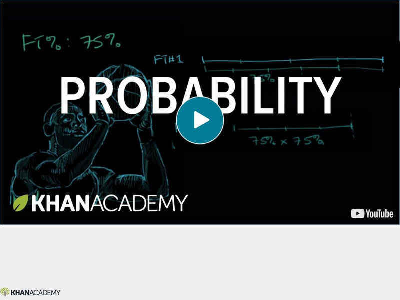 Khan Academy: Probability: Free Throwing Probability Instructional Video