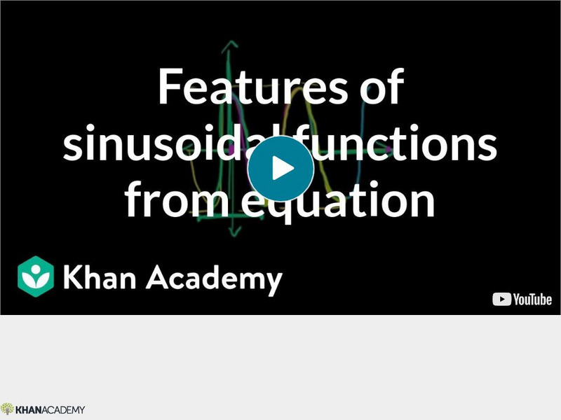 Khan Academy: Amplitude & Period of Sinusoidal Functions From Equation Instructional Video