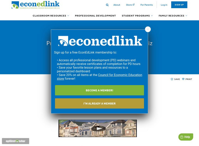 Econedlink: Price Ceilings and Floors Video and Quiz Interactive Econedlink: Price Ceilings and Floors Video and Quiz Interactive
