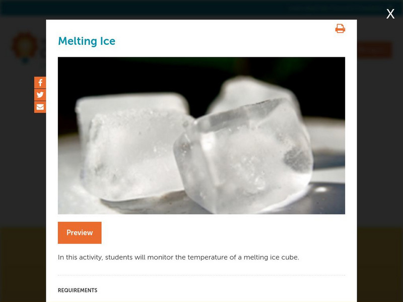 Concord Consortium: Stem Resources: Melting Ice Unit Plan Concord Consortium: Stem Resources: Melting Ice Unit Plan